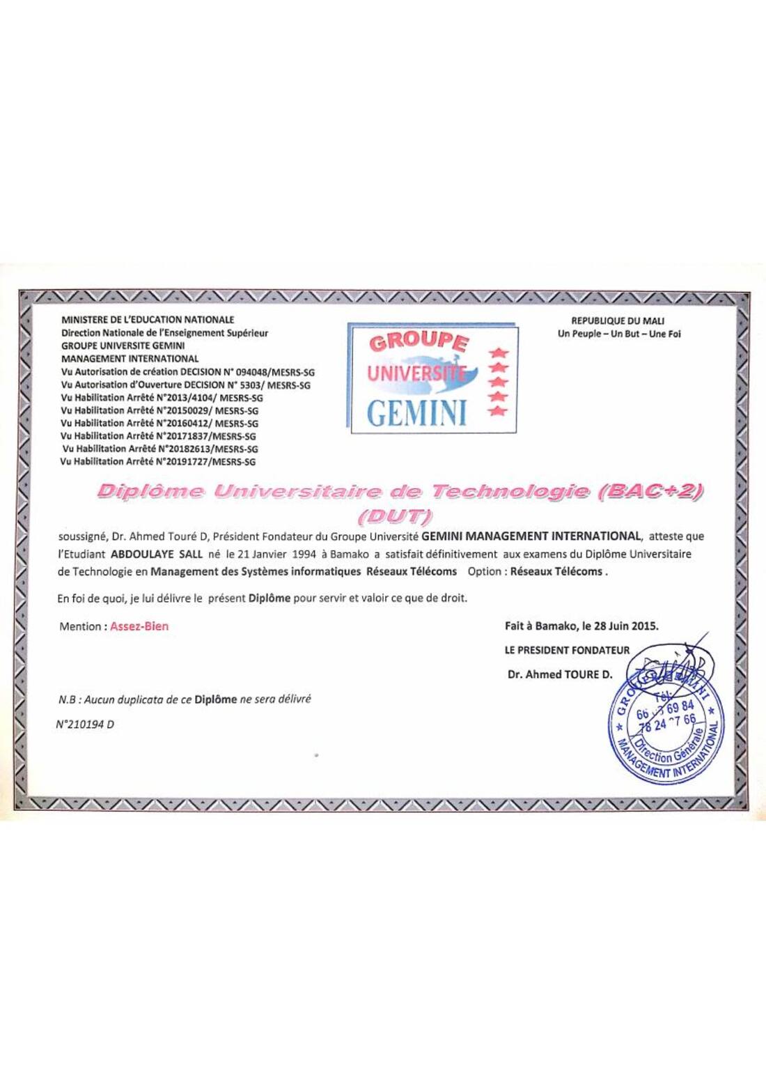 DUT (BAC+2)